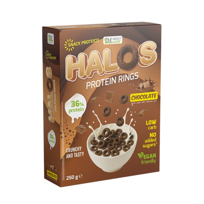 Cereali Halos Protein Rings – Cocoa Hazelnut 250g – WEBNUTRITION